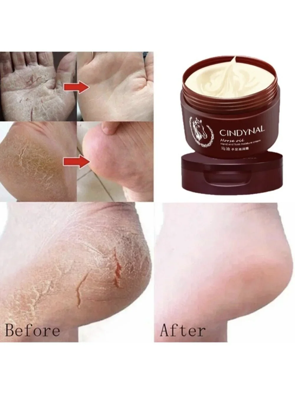 Lot of 3 Horse Oil Hand and Foot Cream Quickly Repair /Crema Para Manos Y Pies